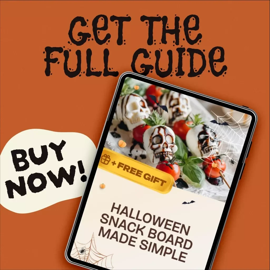 Halloween Snack Board Made Simple | Digital Download Guide for Easy Spooky Snack Ideas, DIY Charcuterie, eBook & Checklist for Entertaining