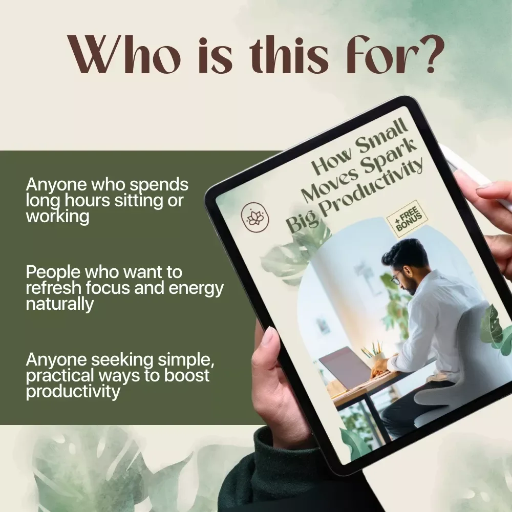 How Small Moves Spark Big Productivity | Digital Guide for Focus, Movement Breaks & Productivity Boost