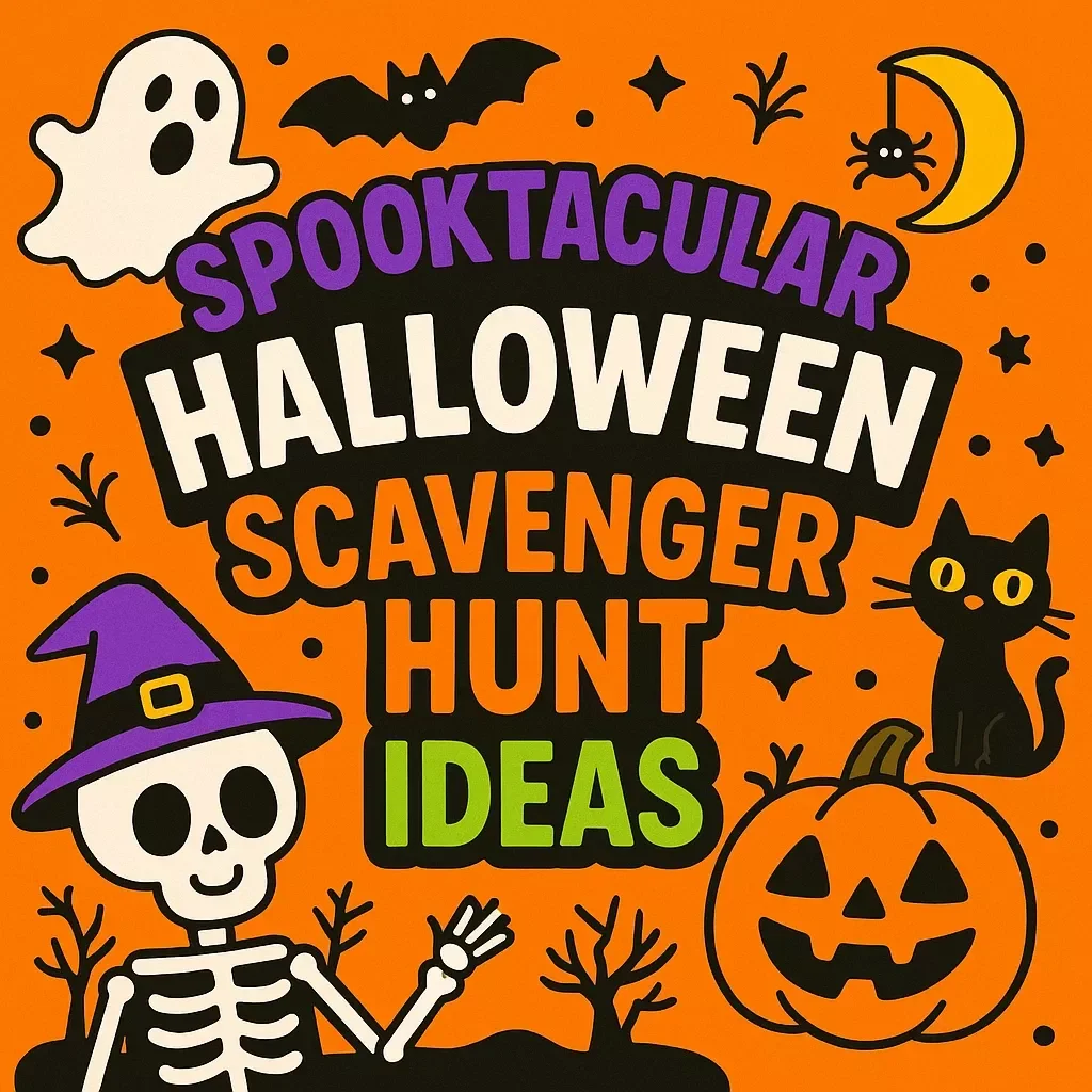 Spooktacular Halloween Scavenger Hunt Ideas | Printable Checklist of Fun Halloween Scavenger Hunt Ideas for Kids, Families, and Parties