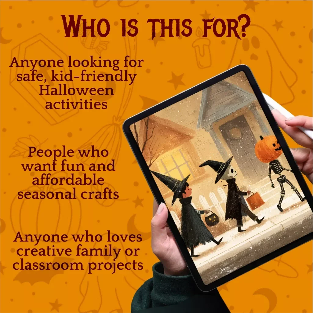 Pumpkin Playtime: Fun DIY No-Carve Ideas for Kids | Digital Download Guide for Creative Pumpkin Decorating, Halloween Crafts, and Family Activities