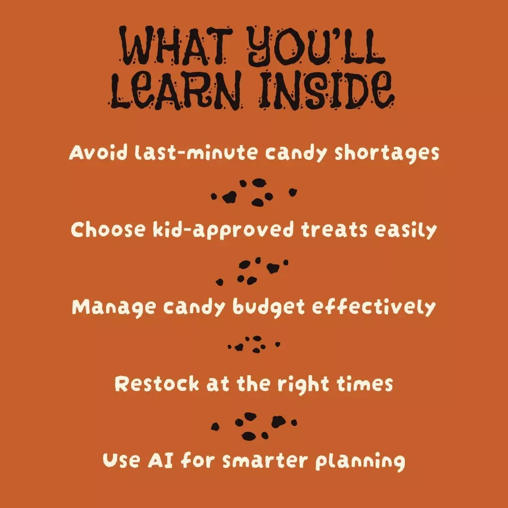 Trick-or-Treat Candy Restock Strategy | Digital Download Guide for Smart Halloween Candy Planning & Management