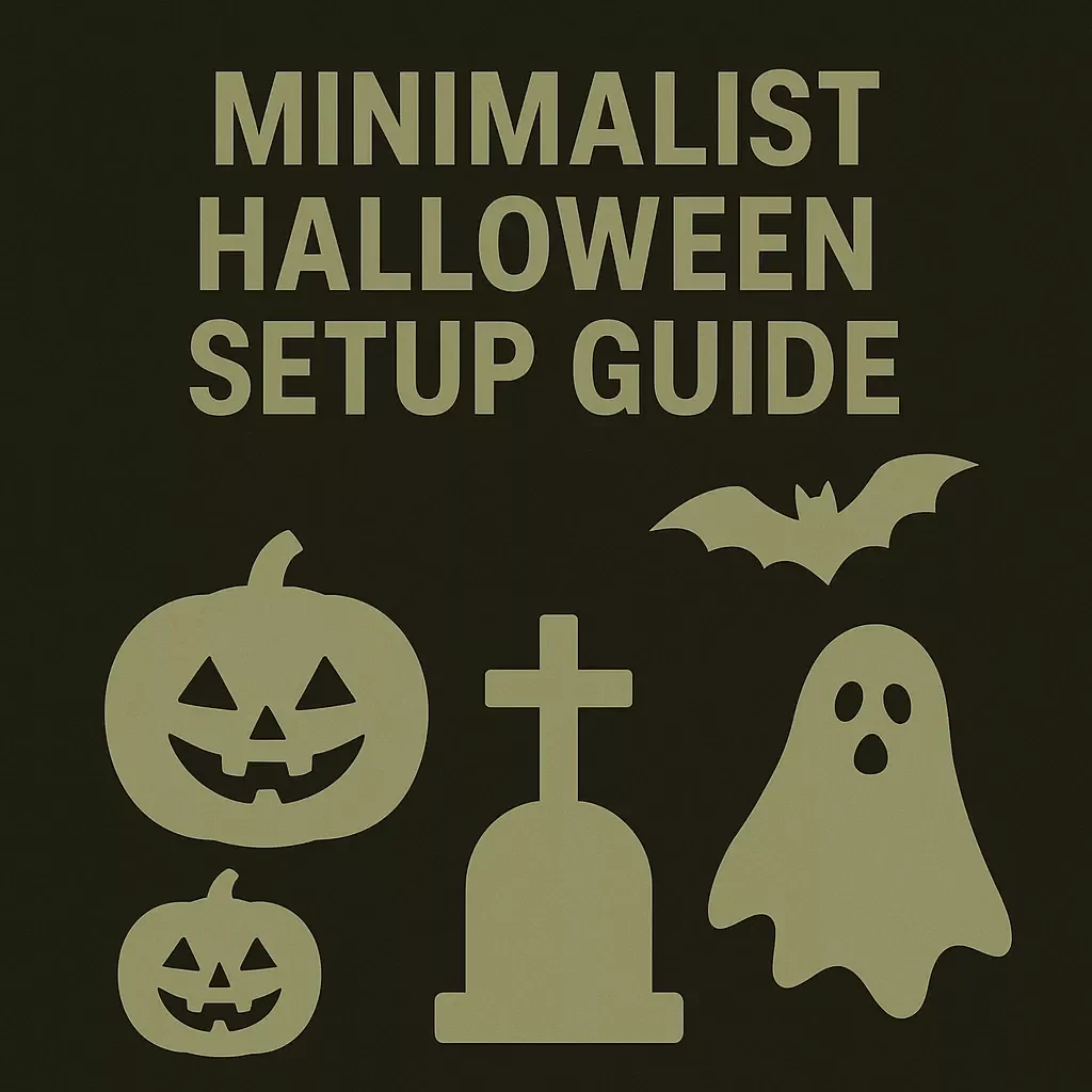 Minimalist Halloween Setup Guide | Digital Download | Simple & Stylish Halloween Decorating eBook for Small Spaces & Budget-Friendly Ideas