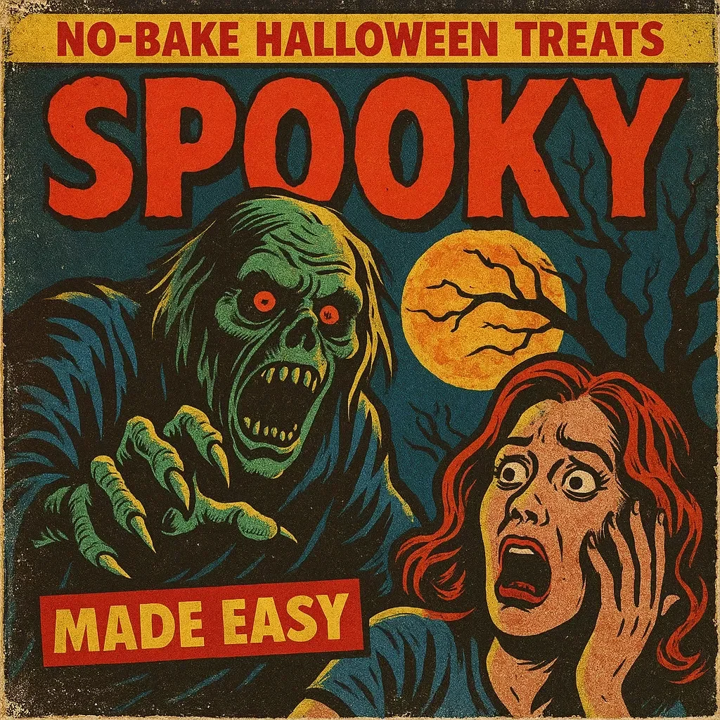 Spooky No-Bake Halloween Treats Made Easy | Digital Download Guide | Fun Halloween Recipes for Kids, Party Snacks, and Easy No-Bake Desserts eBook