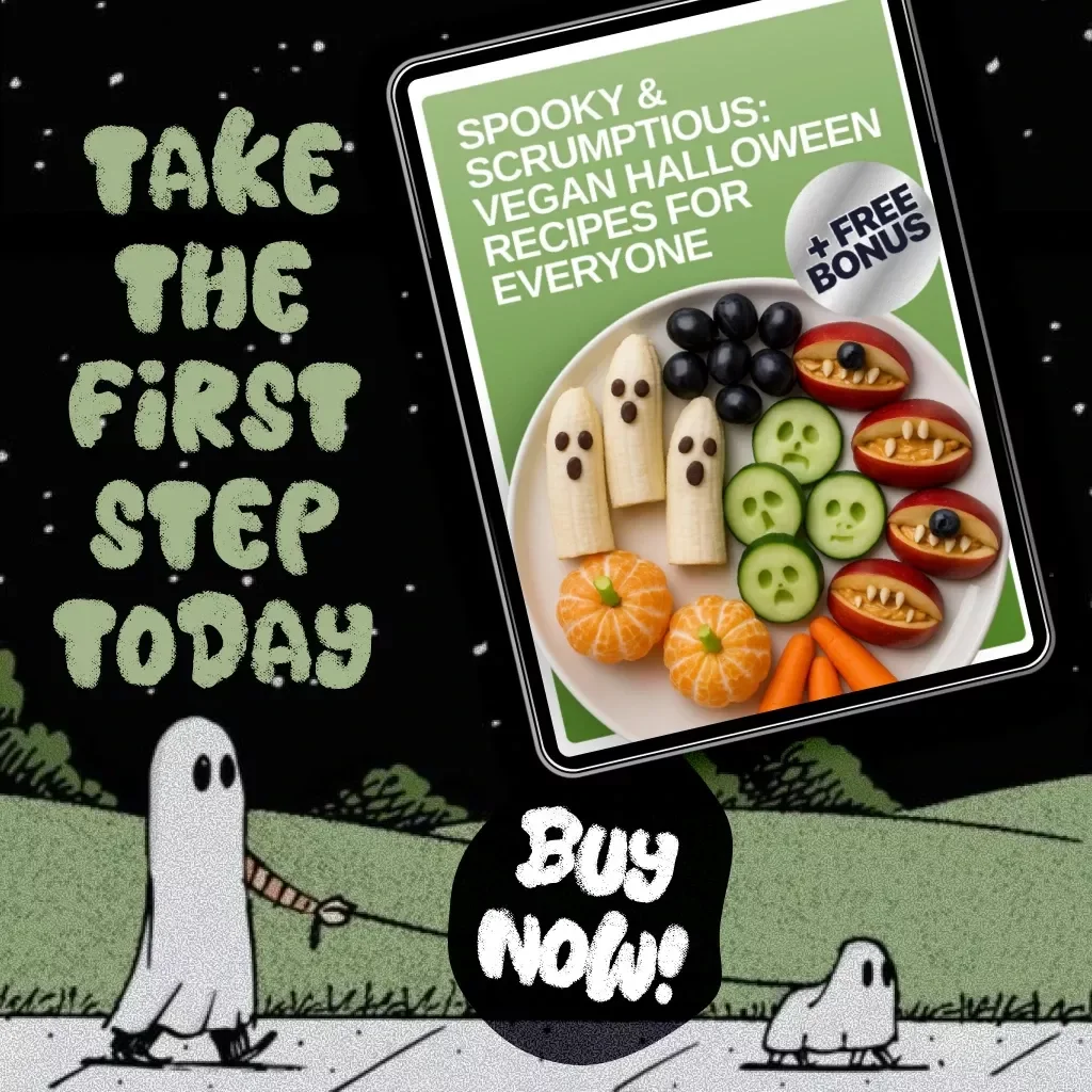 Spooky & Scrumptious: Vegan Halloween Recipes for Everyone | Digital Download eBook of Vegan Halloween Recipes, Snacks, Meals, and Desserts