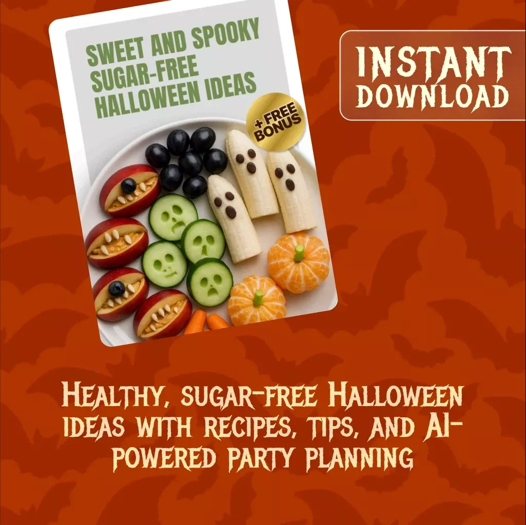 Sweet and Spooky Sugar-Free Halloween Ideas | Digital Download Guide for Healthy Treats, Party Planning, & AI Recipe Inspiration