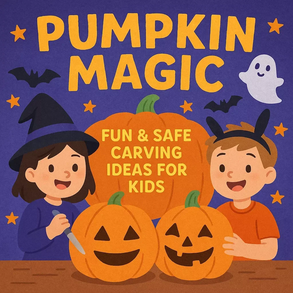Pumpkin Magic: Fun & Safe Carving Ideas for Kids | Easy Pumpkin Carving Ideas for Kids | Digital Download eBook with Creative Patterns, Safe Tips, and Family-Friendly Activities