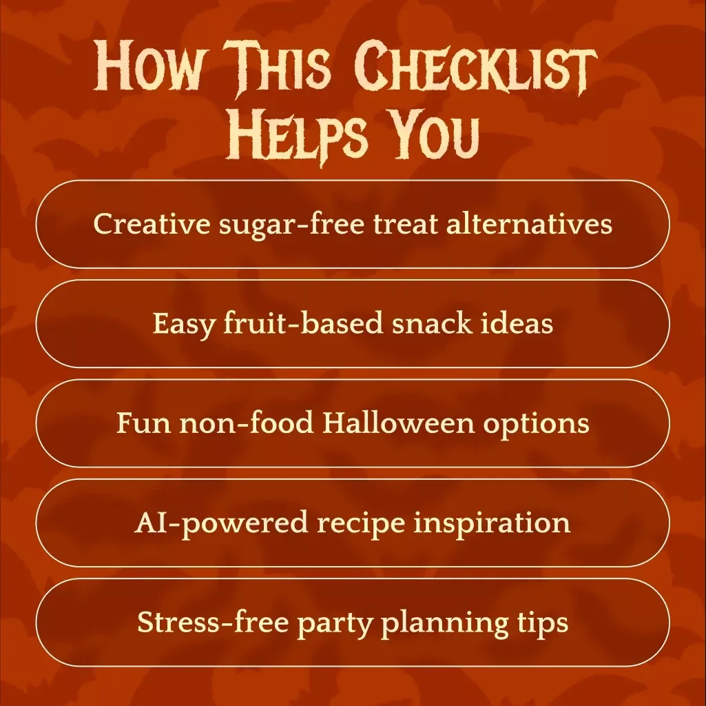 Sweet and Spooky Sugar-Free Halloween Ideas | Digital Download Guide for Healthy Treats, Party Planning, & AI Recipe Inspiration