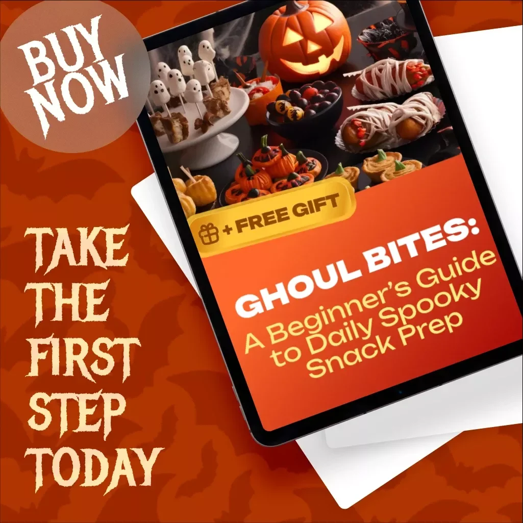Ghoul Bites: A Beginner’s Guide to Daily Spooky Snack Prep | Halloween Snack Ideas | Digital Download eBook for Spooky Recipes & Snack Inspiration