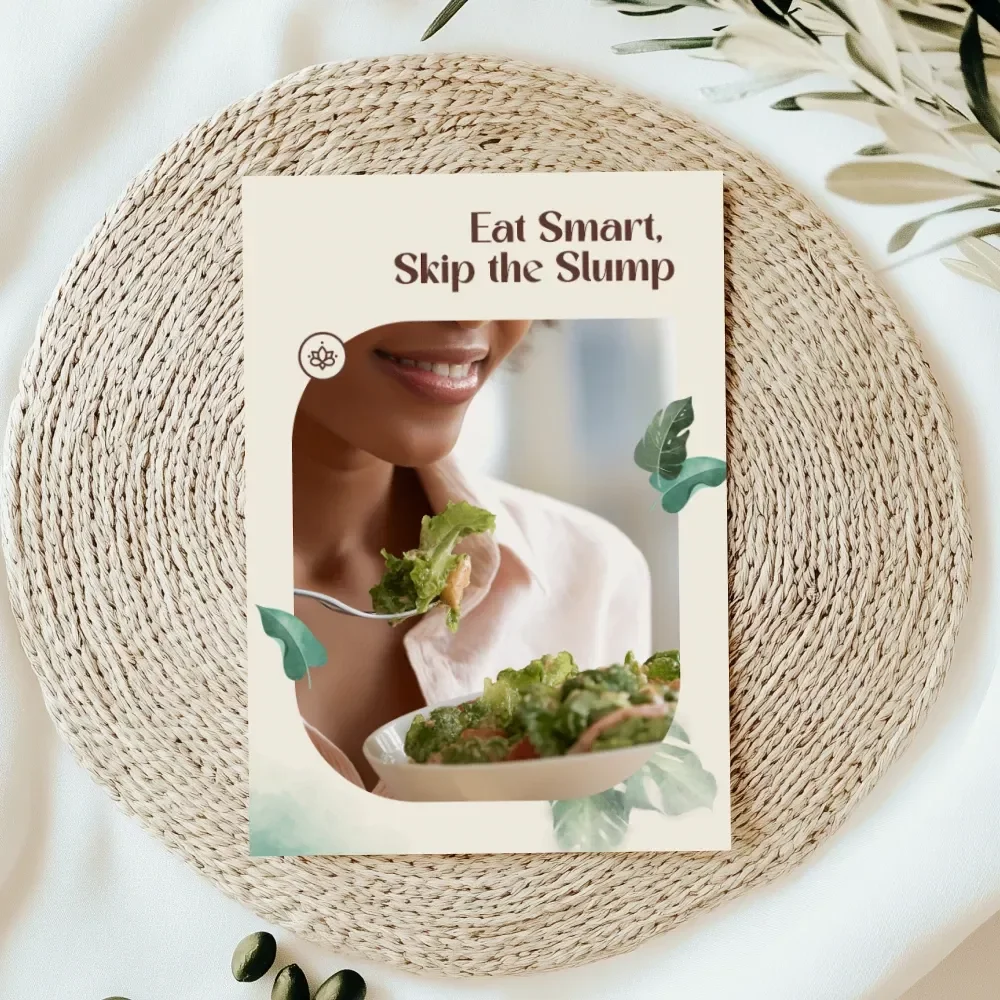 Eat Smart, Skip the Slump – Printable Checklist | How to Avoid Energy-Draining Foods & Beat Afternoon Fatigue Naturally