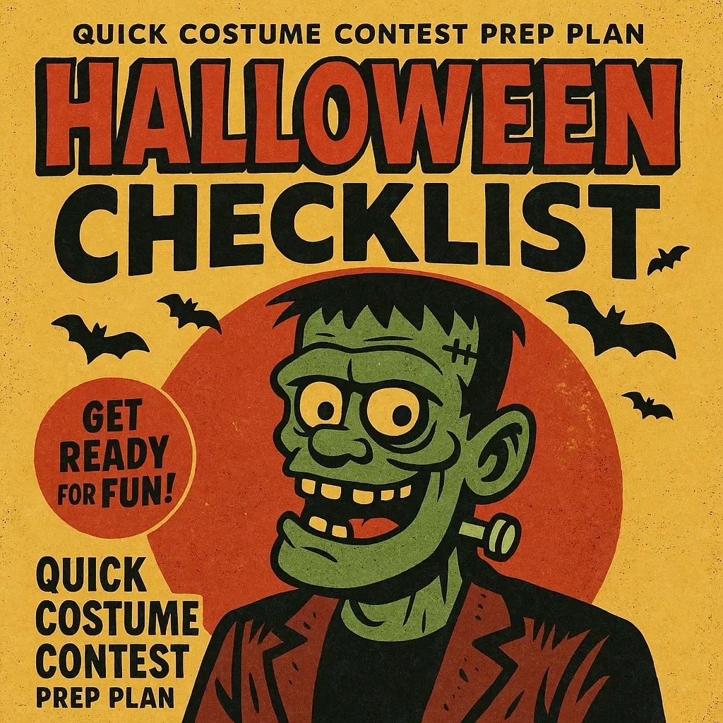 Quick Costume Contest Prep Plan: Halloween Checklist | Last-Minute DIY Costume Ideas & Accessories Guide for Fast Contest-Ready Looks