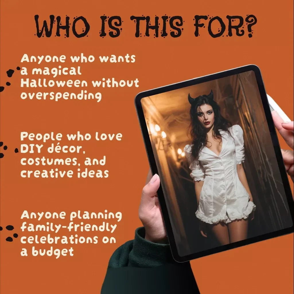 Budget Halloween Magic Made Simple | Digital Download Guide for Affordable Costumes, DIY Decorations, Treat Ideas & AI Creativity on a Shoestring Budget