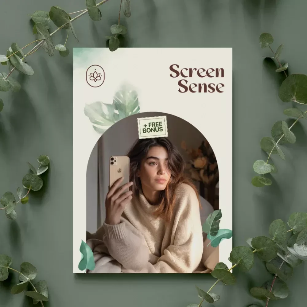 Screen Sense | Digital Guide on the Impact of Screen Time on Nervous System, Healthy Screen Habits, Recovery Tips & Mindful Use