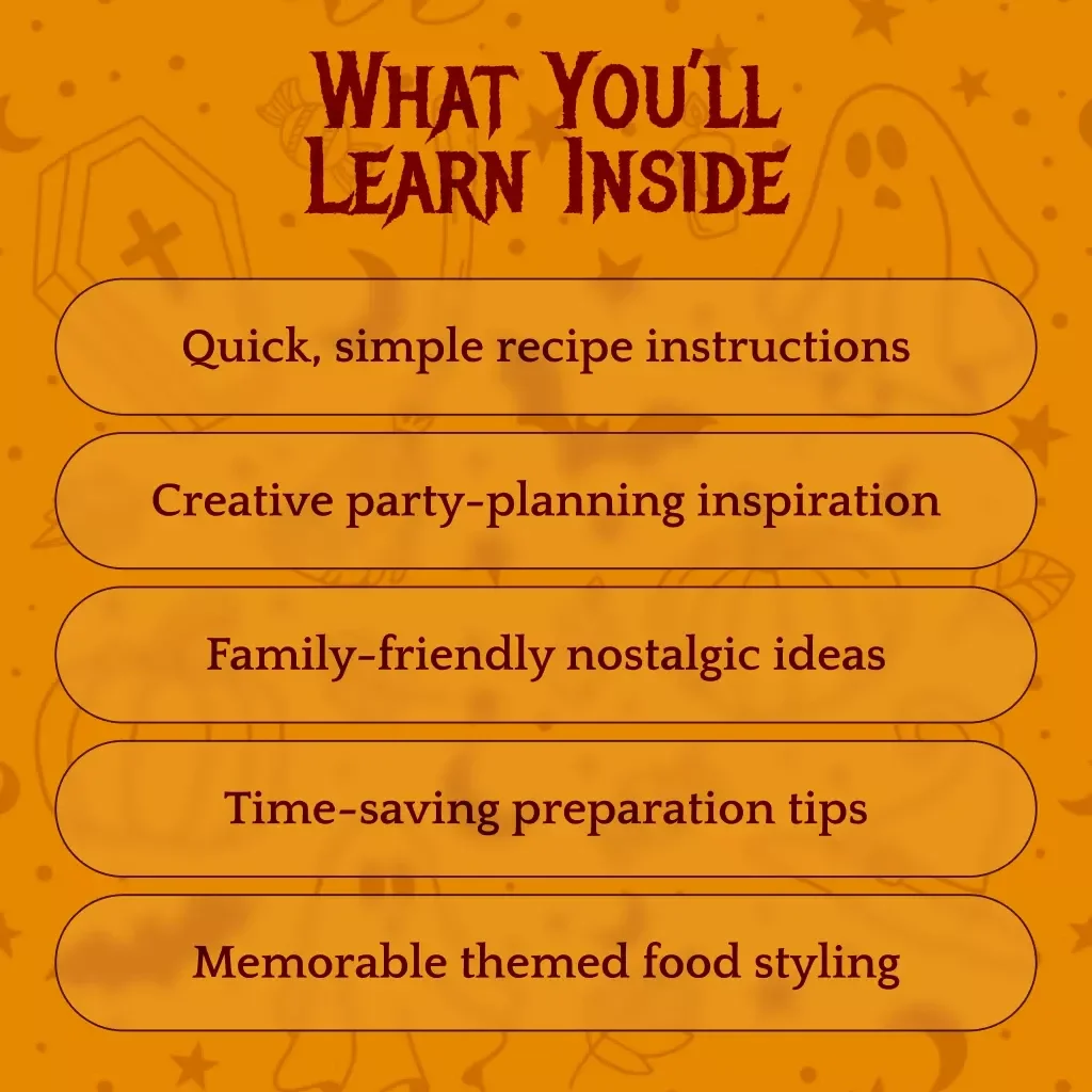 Spooky Snacks from the Past Nostalgic Halloween Finger Food Recipes | Vintage-Inspired Halloween Party eBook for Families, Party Planners & Halloween Lovers