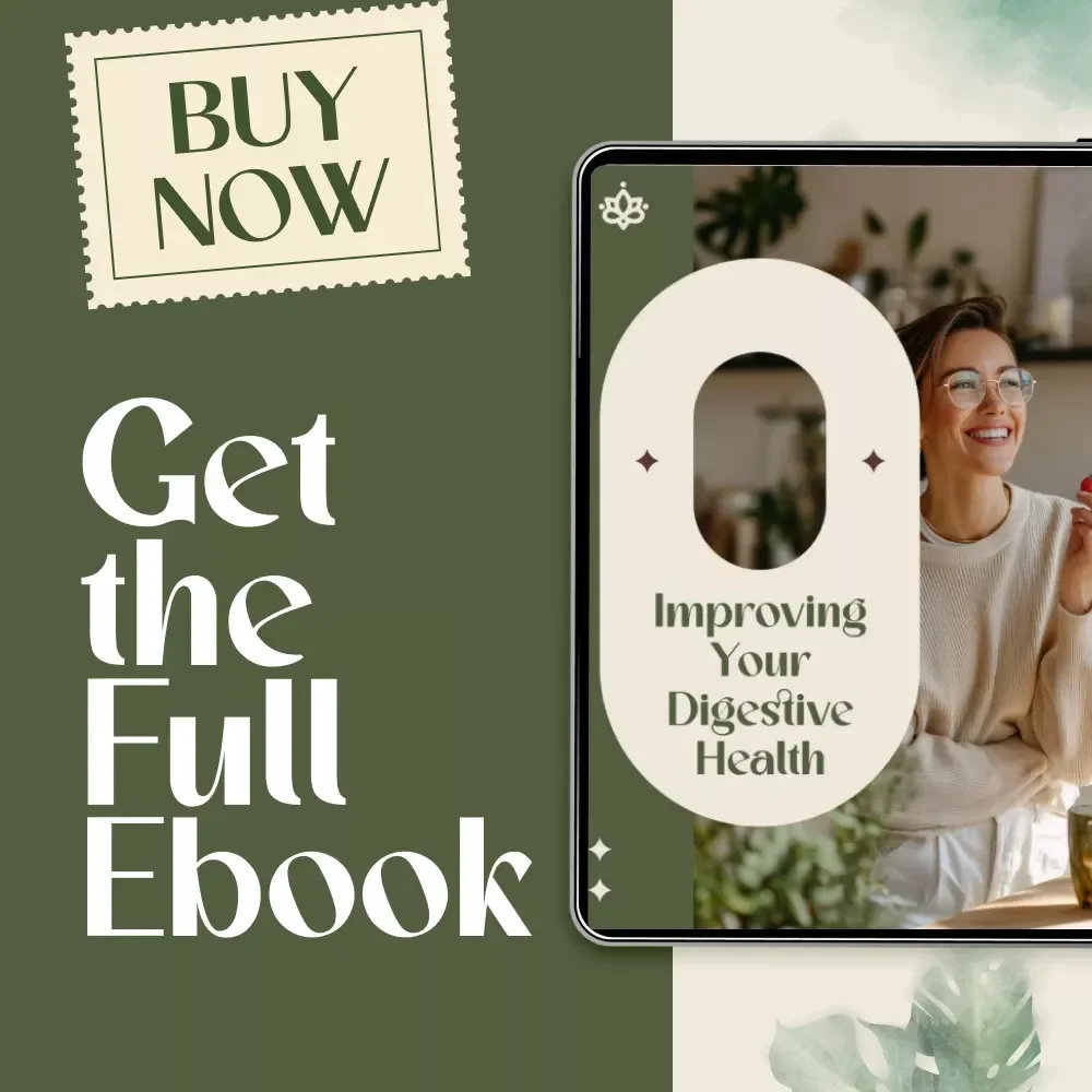 Improving Your Digestive Health | Gut Health eBook | Digital Download Guide for Better Digestion, Probiotics, Food Choices & Lifestyle Tips