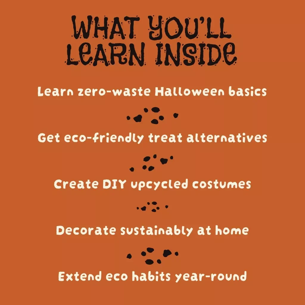 Zero-Waste Halloween Prep Guide | Eco-Friendly Party Planning, Sustainable Costumes, DIY Decor & Treats Digital Download