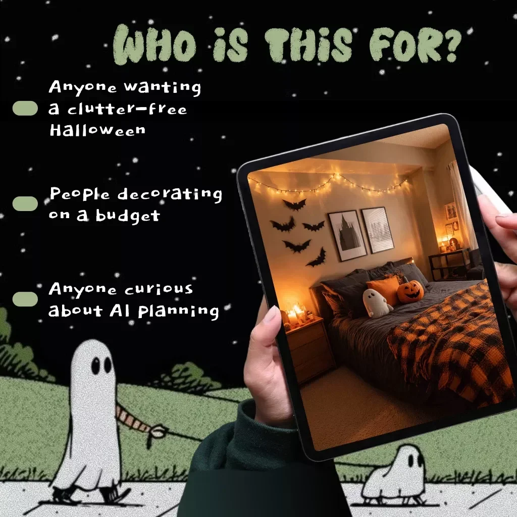 Minimalist Halloween Setup Guide | Digital Download | Simple & Stylish Halloween Decorating eBook for Small Spaces & Budget-Friendly Ideas