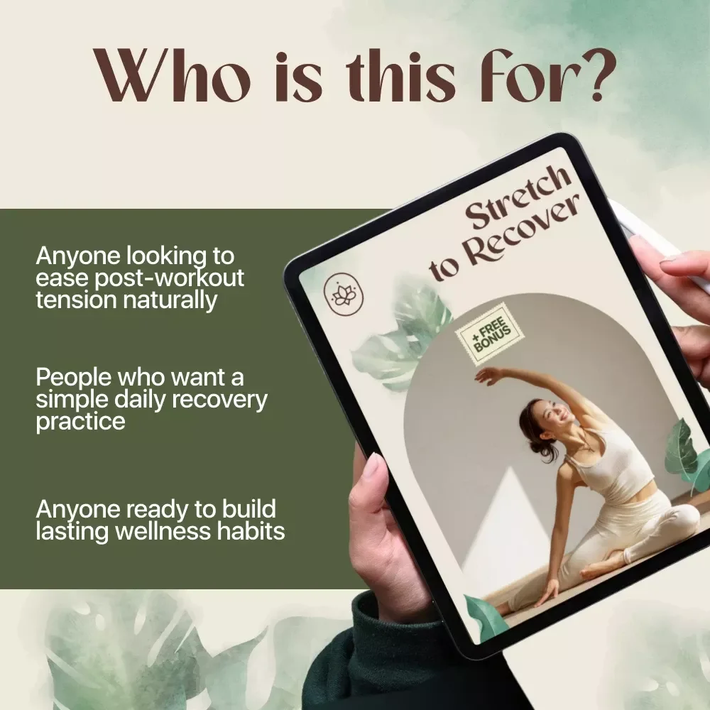 Stretch to Recover | Gentle Stretching for Recovery Guide | Digital Download eBook for Post-Workout Healing, Relaxation, and Daily Routine Support