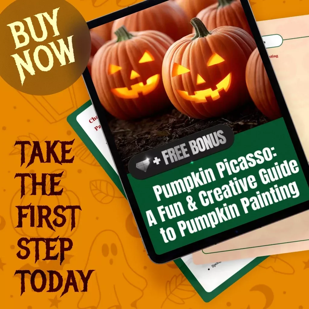 Pumpkin Picasso: A Fun & Creative Guide to Pumpkin Painting | Digital DIY Halloween Art eBook for Families, Kids & Adults | Step-by-Step Pumpkin Painting Routine, Tips & Ideas