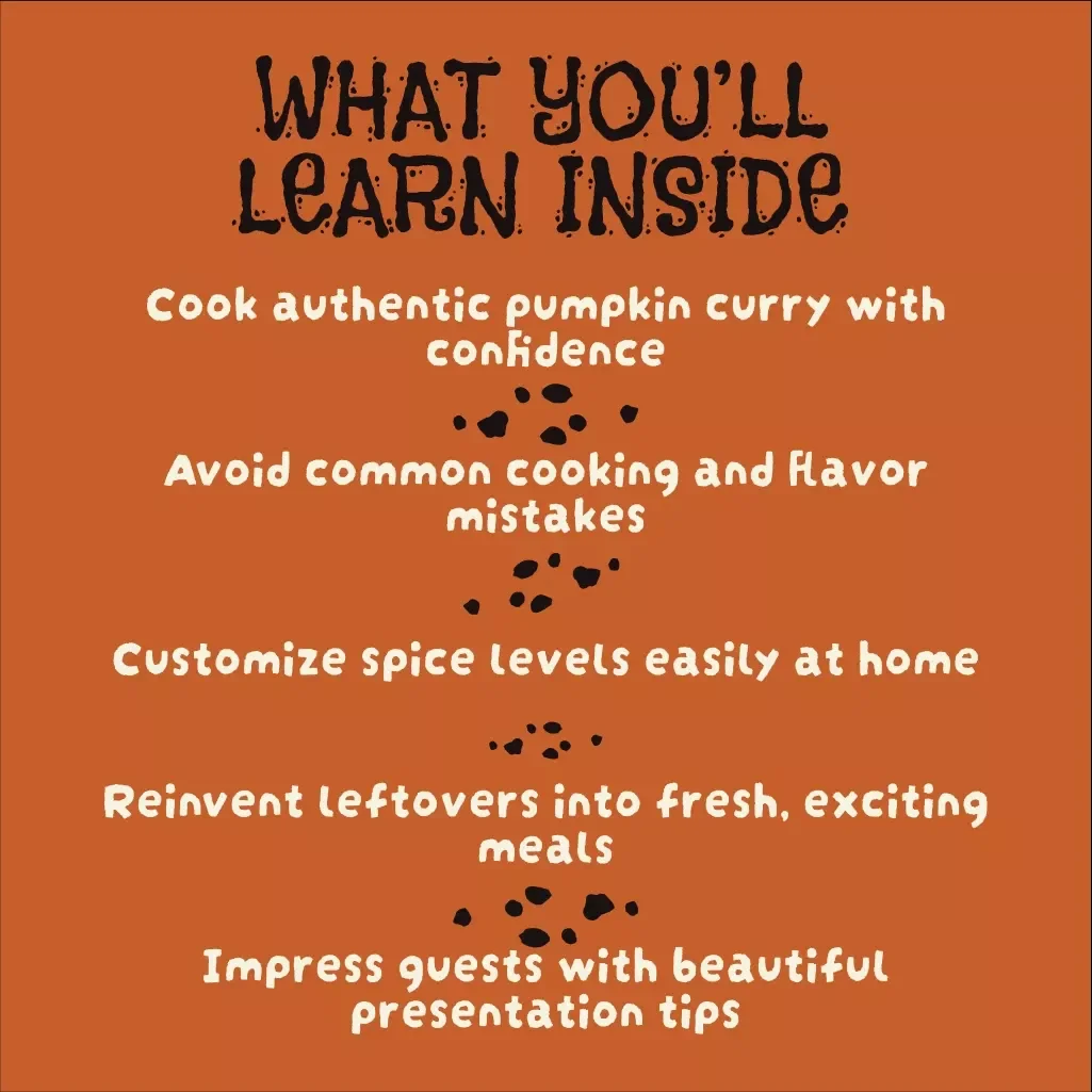 Spice, Simmer, Savor – Your Journey to the Perfect Pumpkin Curry | Digital Download Guide, eBook & Recipe Checklist for Homemade Curry Lovers