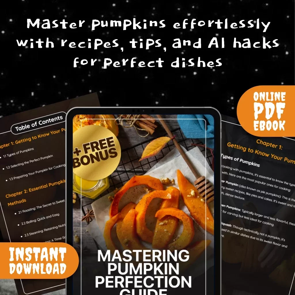 Mastering Pumpkin Perfection Guide: The Ultimate eBook for How to Cook a Pumpkin, Sweet & Savory Recipes, and Cooking Tips