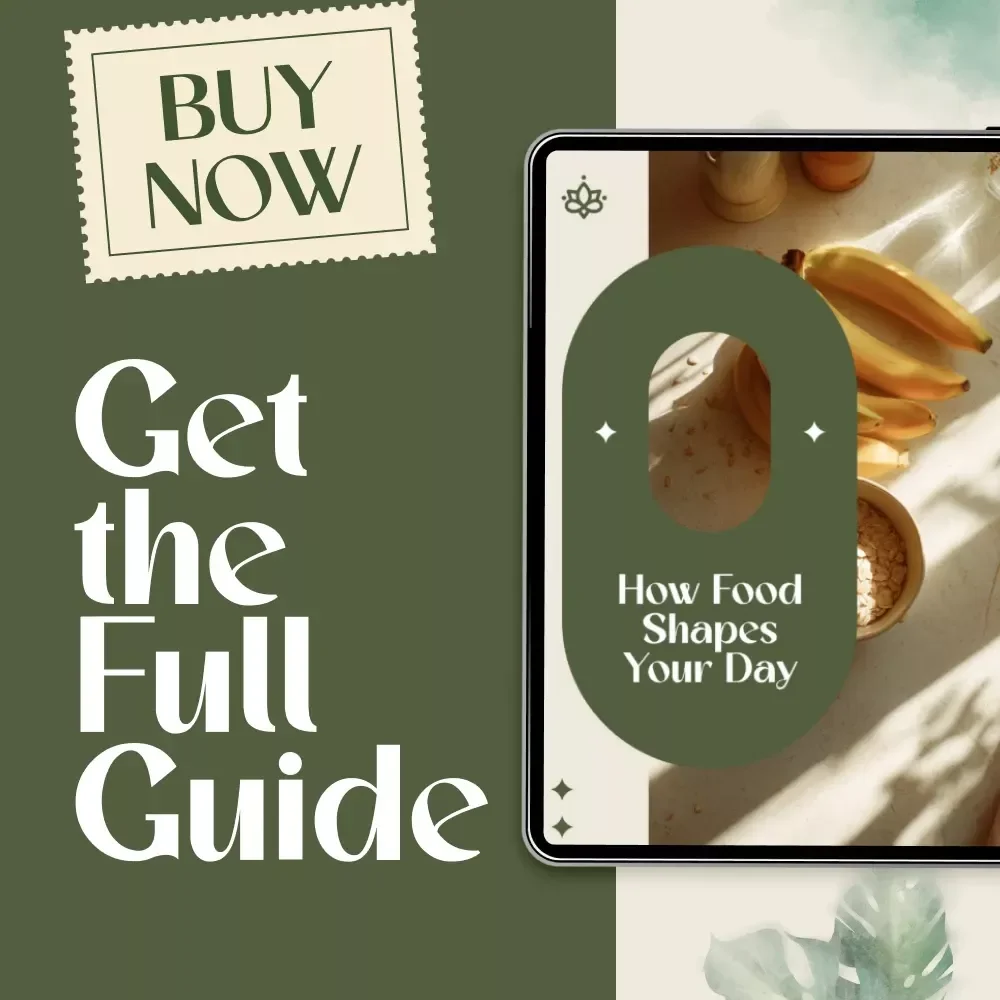 How Food Shapes Your Day | Digital Guide for Energy, Nutrition, and Smart Eating Habits | eBook, PDF, Instant Download