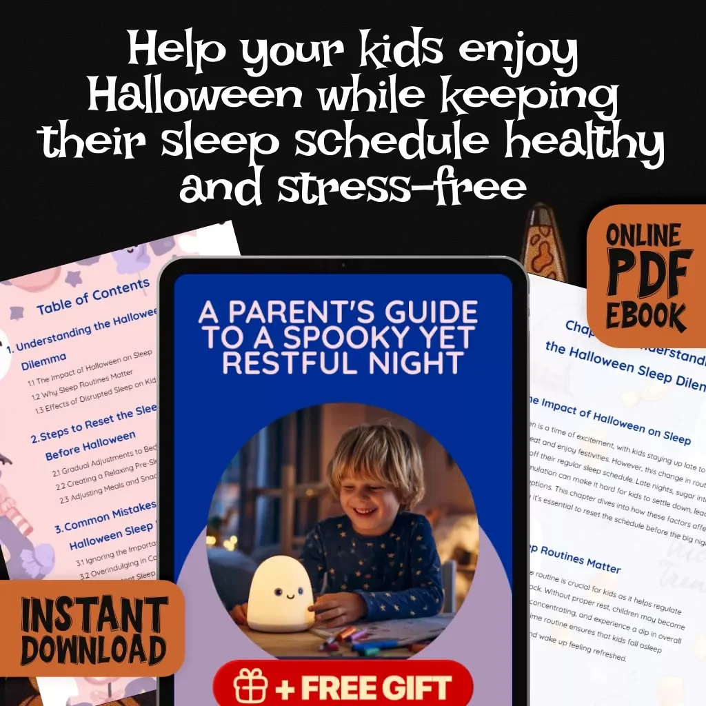 A Parent's Guide to a Spooky Yet Restful Night | Halloween Sleep Schedule Reset for Kids eBook | Digital Download Guide for Parents