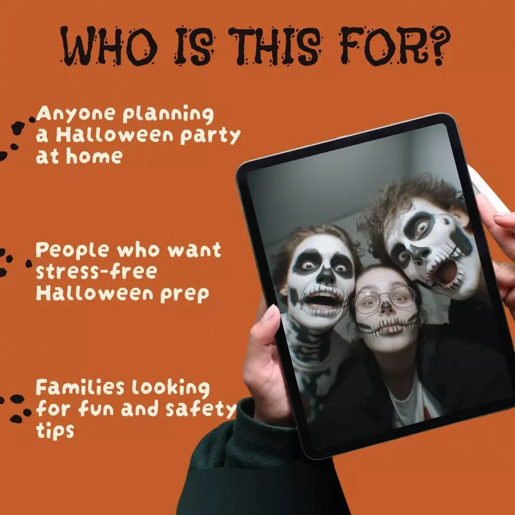 Get Ready for the Spookiest Night! 🎃👻 | Printable Halloween Prep Checklist | Digital Download Guide for Halloween Decorations, Costumes, Party Food, Games & Safety