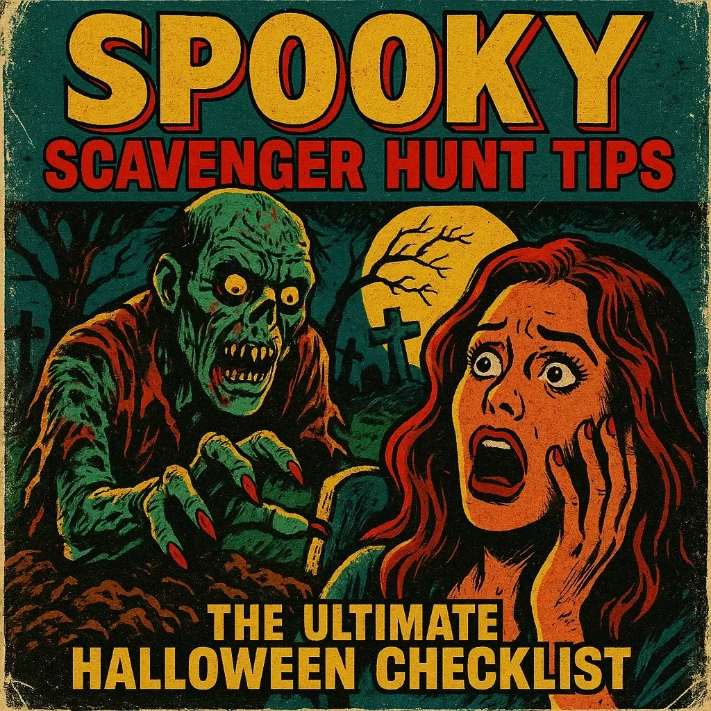 Spooky Scavenger Hunt Tips: The Ultimate Halloween Checklist | Fun Party Game Ideas for Kids, Teens & Adults | Printable Halloween Checklist with Scary Clues, Decoration Tips & Spooky Rewards