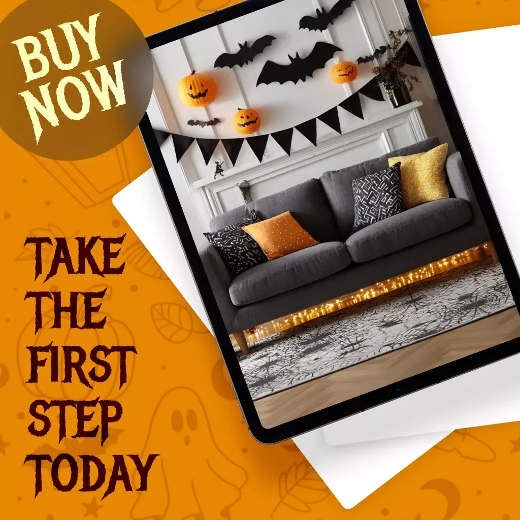 5-Minute Halloween Decor Setup Checklist | Instant Spooky Home Makeover | Printable Digital Download
