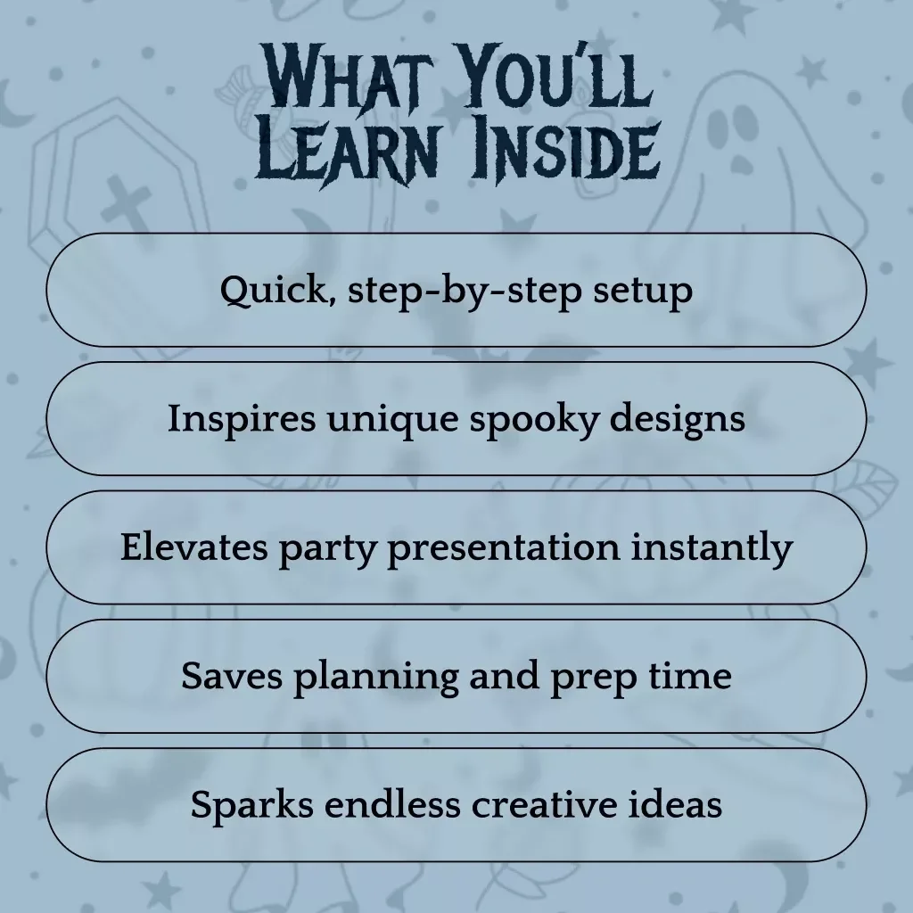 Spooky Halloween Charcuterie Board Guide | eBook for DIY Creepy Party Boards, Styling Tips, and Ingredient Ideas
