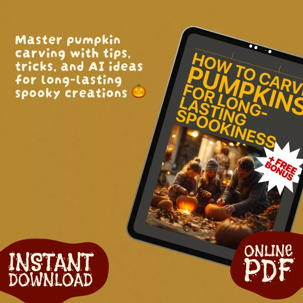 How to Carve Pumpkins for Long-Lasting Spookiness 🎃 | Digital Guide for Preserving Fresh Carvings & Knowing When to Carve Pumpkins to Make Them Last