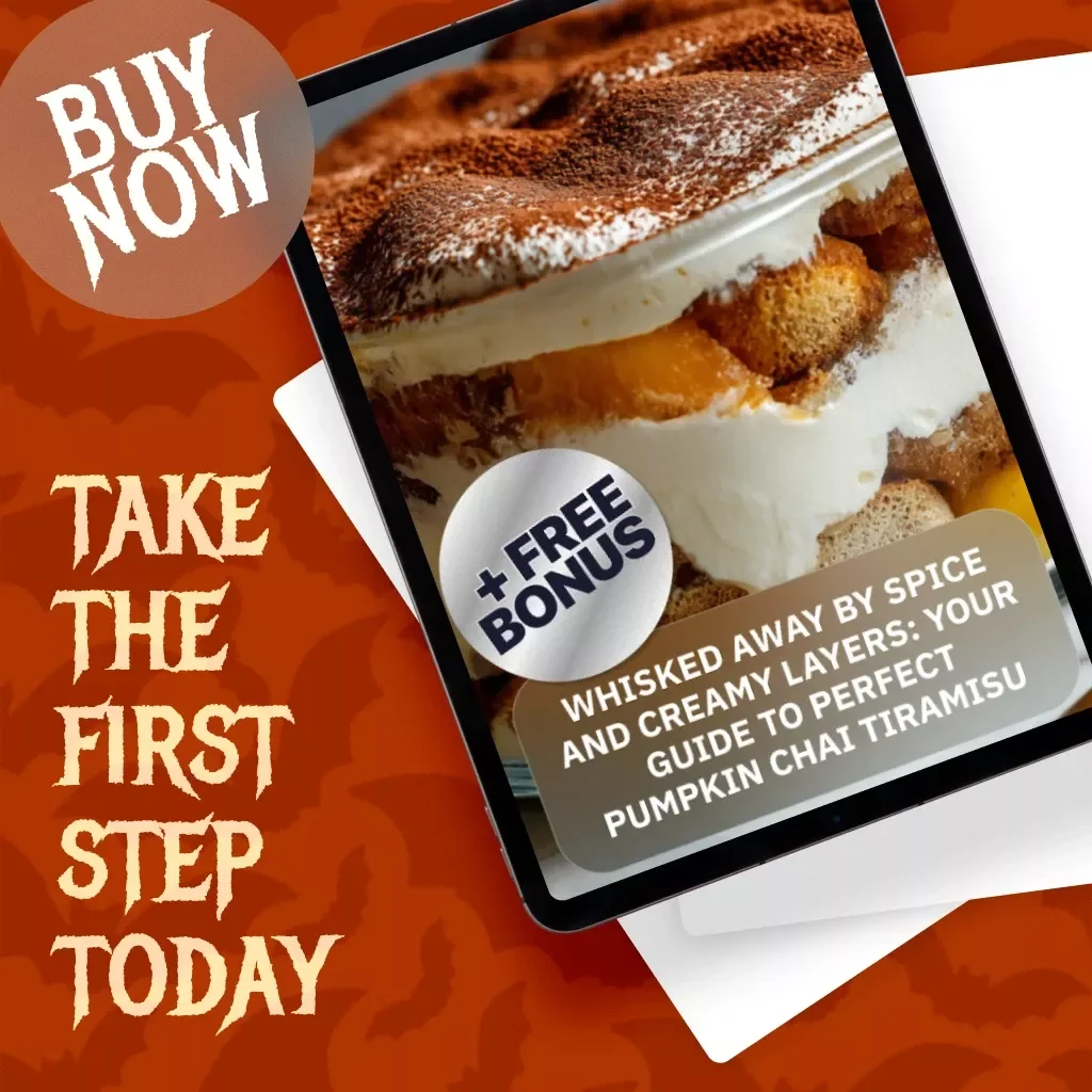 Whisked Away by Spice and Creamy Layers: Your Guide to Perfect Pumpkin Chai Tiramisu | Fall Dessert eBook | Digital Download Recipe Guide