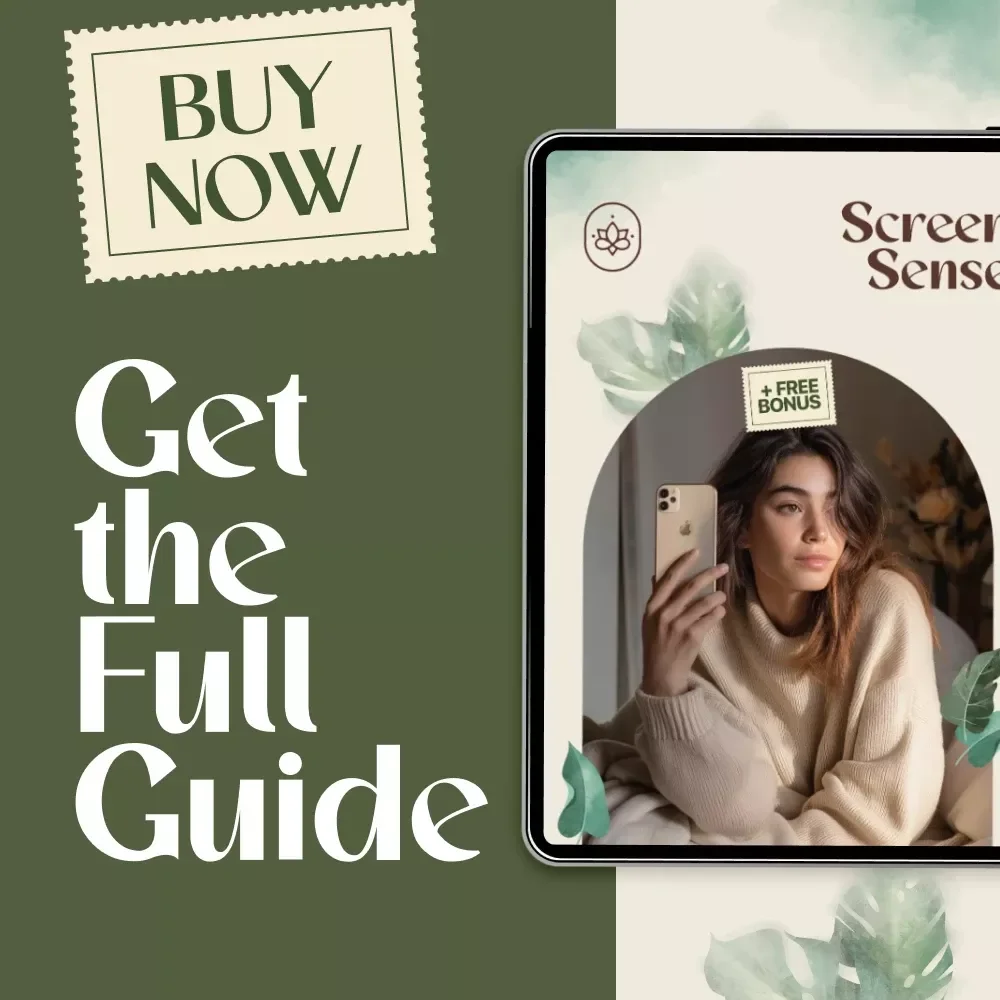 Screen Sense | Digital Guide on the Impact of Screen Time on Nervous System, Healthy Screen Habits, Recovery Tips & Mindful Use