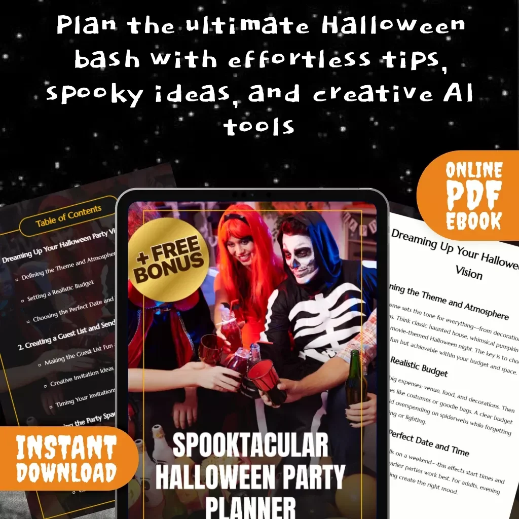 Spooktacular Halloween Party Planner | How to Plan a Halloween Party Step by Step | Complete eBook Guide with Checklists, Recipes, and AI-Powered Ideas