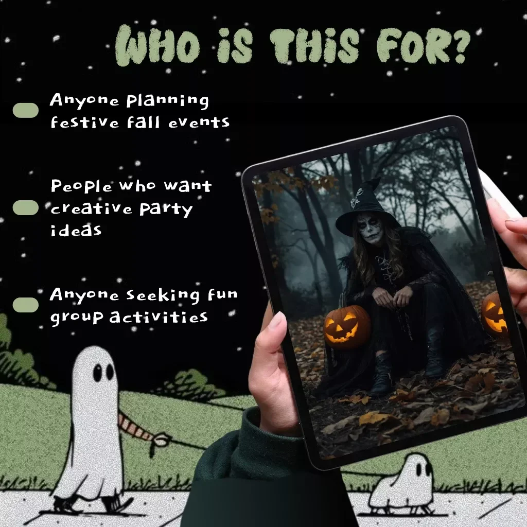 Haunted Hunt Adventures | Halloween Scavenger Hunt for Adults | Digital Guide for Spooky Party Games & Themed Events