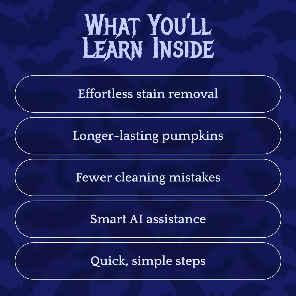 Clean Your Pumpkin with Ease! | Ultimate Guide for Pumpkin Stain Removal Tips, Step-by-Step Cleaning, and AI Assistance