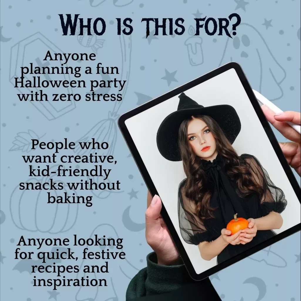 Spooky No-Bake Halloween Treats Made Easy | Digital Download Guide | Fun Halloween Recipes for Kids, Party Snacks, and Easy No-Bake Desserts eBook