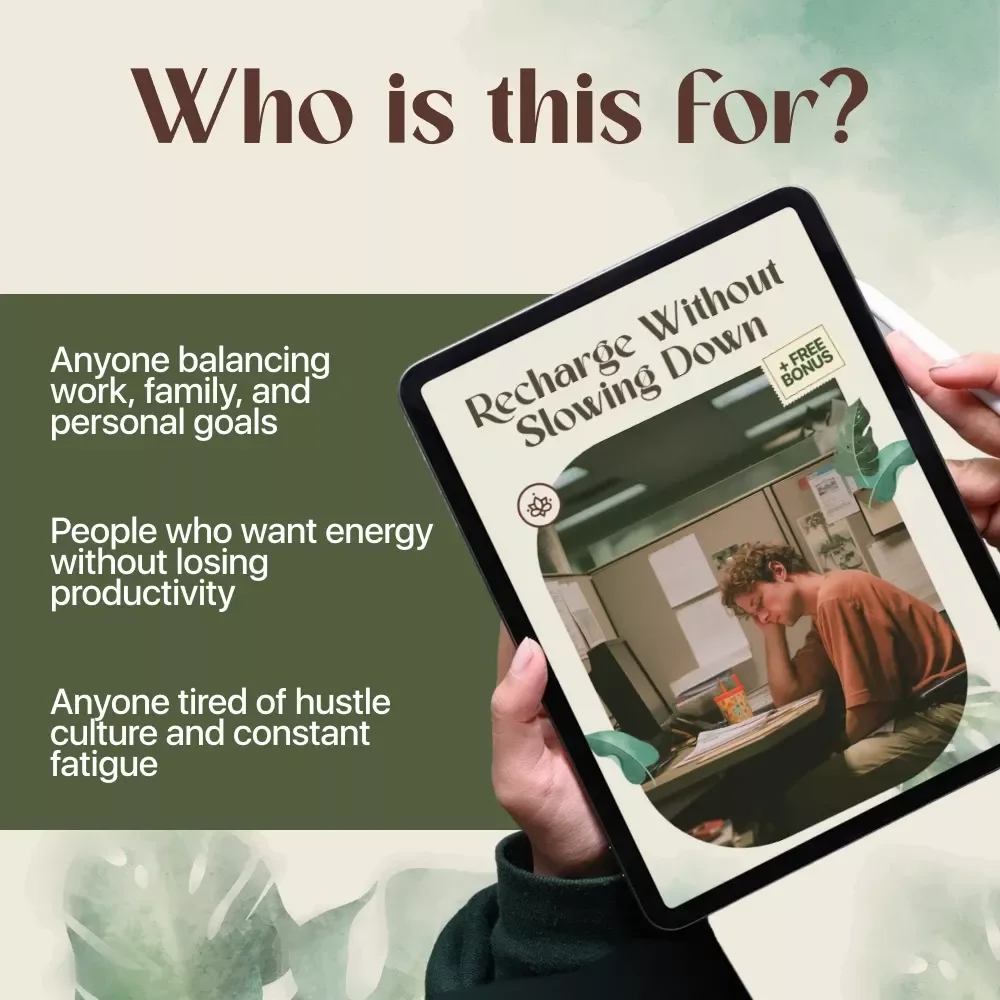 Recharge Without Slowing Down | eBook Guide on Rest Strategies for Busy Schedules, Digital Download for Productivity & Wellness