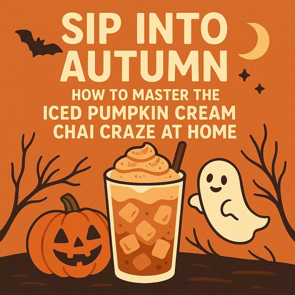 Sip Into Autumn: How to Master the Iced Pumpkin Cream Chai Craze at Home | Fall Drink DIY Guide | Cozy Seasonal Beverage eBook
