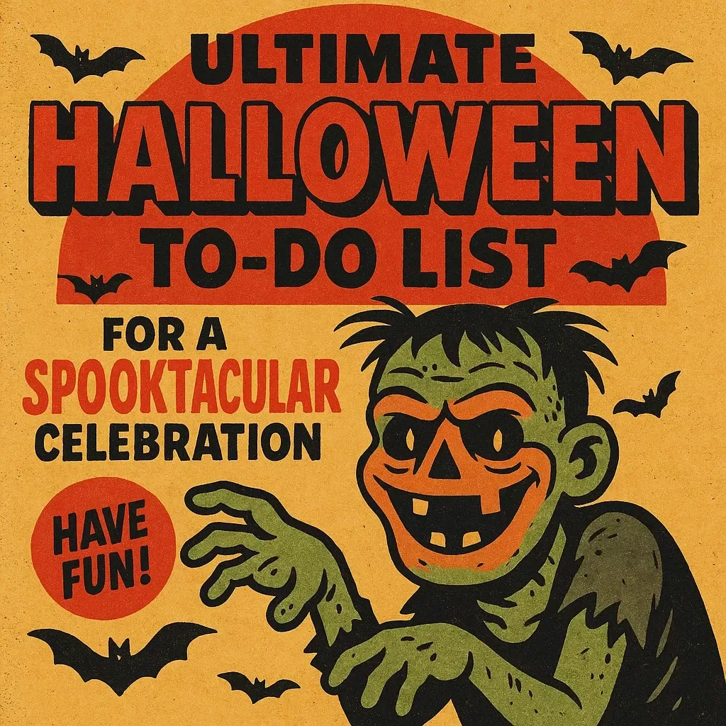 Ultimate Halloween To-Do List for a Spooktacular Celebration | Printable Halloween Checklist | Party Planner, eBook, Digital Download