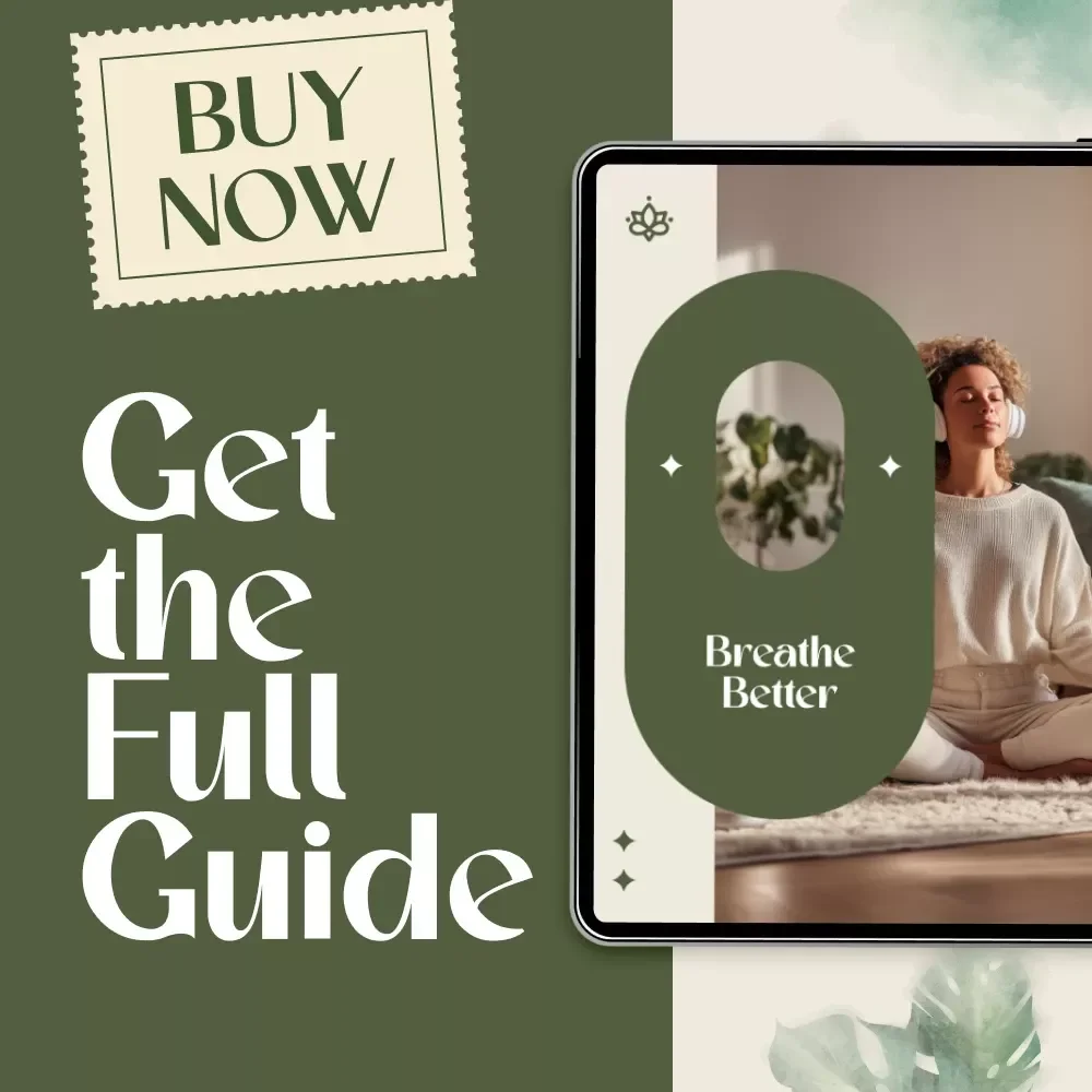 Breathe Better | Deep Breathing Exercises Guide for Stress Relief, Mental Clarity & Better Sleep | Digital Download eBook