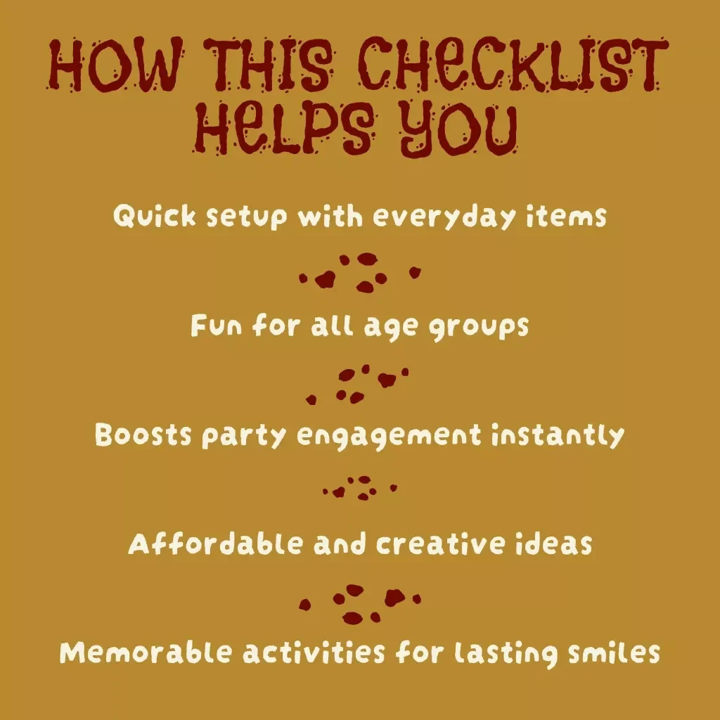 Halloween Party Game Extravaganza – Printable Checklist of Fun Halloween Party Games for All Ages | Digital Download