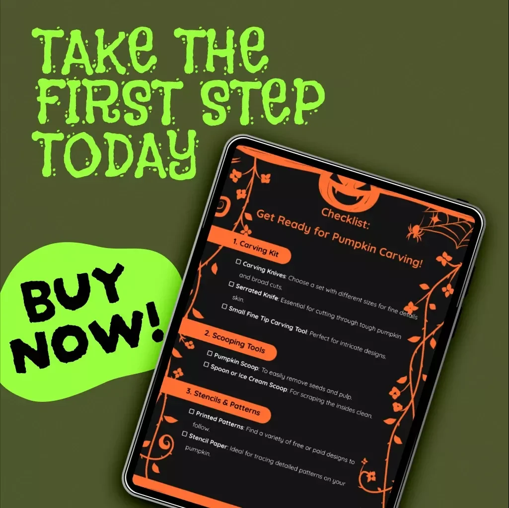 Checklist: Get Ready for Pumpkin Carving! | Halloween Carving Kit Guide, Printable Stencils, Tools & Safety Tips Digital Download