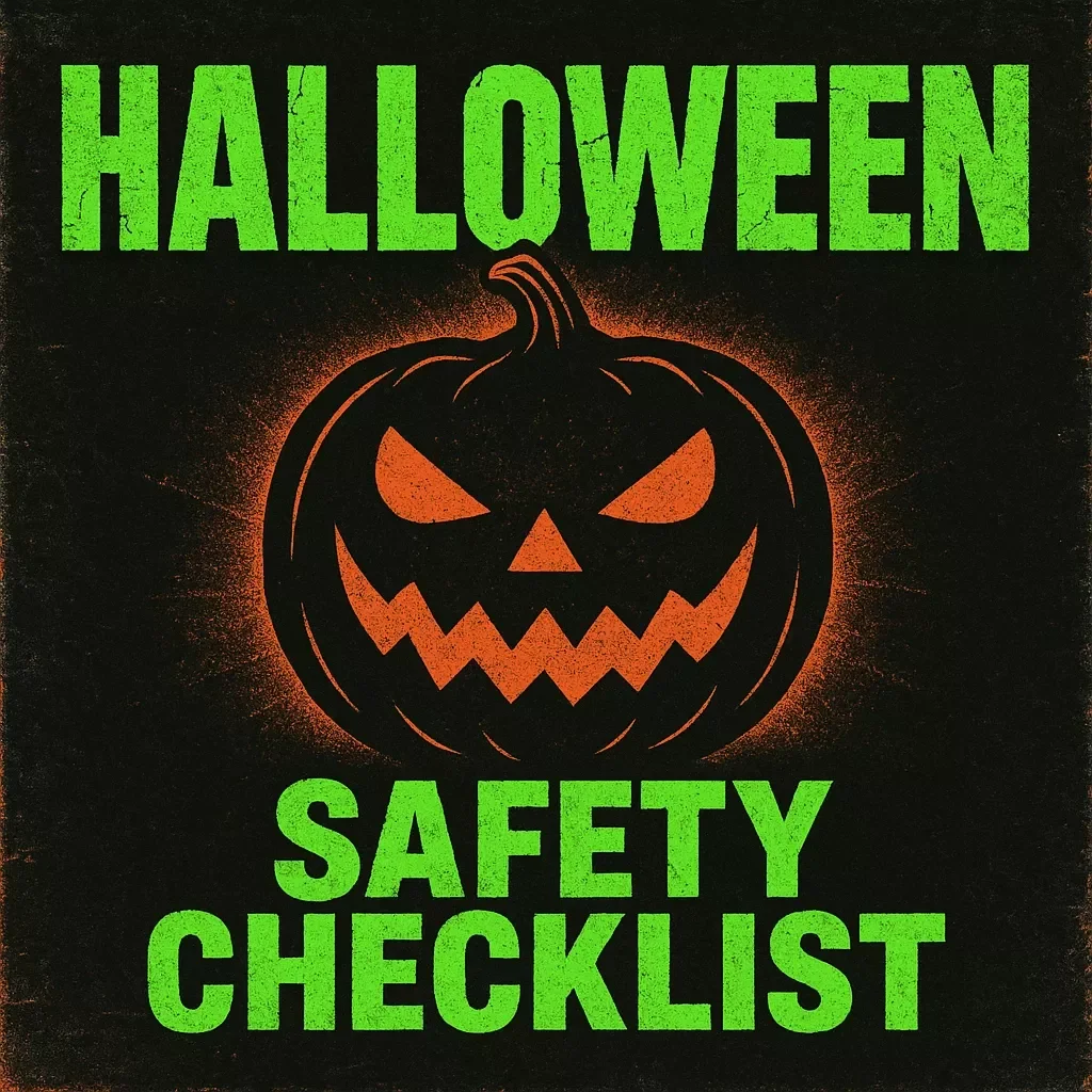 Halloween Safety Checklist | Printable Halloween Safety Checklist for Kids & Families | Digital Download