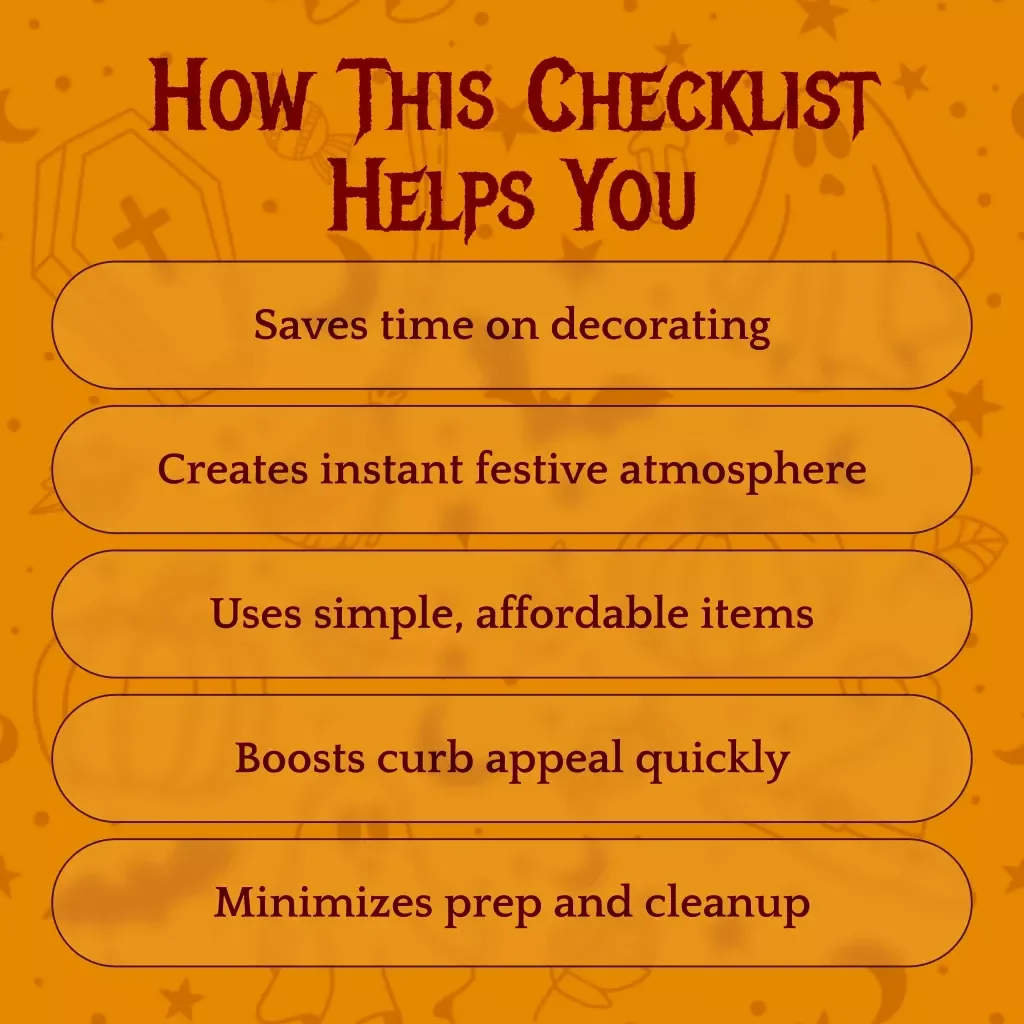 5-Minute Halloween Decor Setup Checklist | Instant Spooky Home Makeover | Printable Digital Download