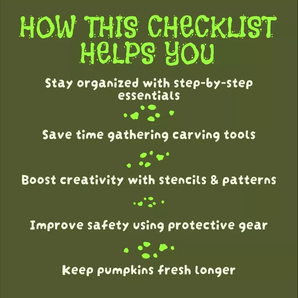 Checklist: Get Ready for Pumpkin Carving! | Halloween Carving Kit Guide, Printable Stencils, Tools & Safety Tips Digital Download