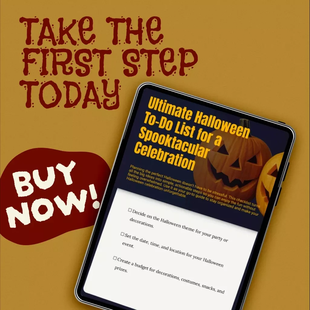 Ultimate Halloween To-Do List for a Spooktacular Celebration | Printable Halloween Checklist | Party Planner, eBook, Digital Download