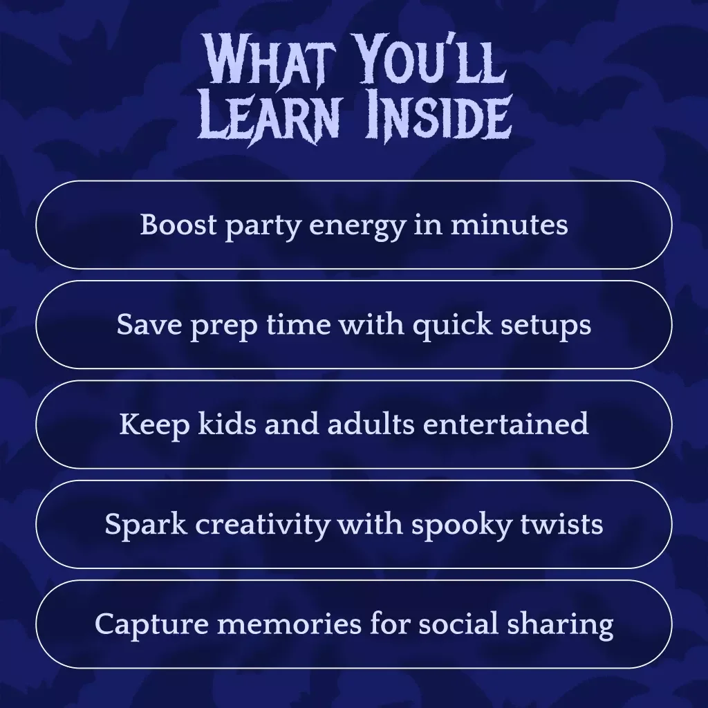 5-Minute Halloween Party Games for Instant Fun | Spooky & Easy Halloween eBook Guide for Kids, Teens & Adults | Quick 5-Minute Party Games for Halloween