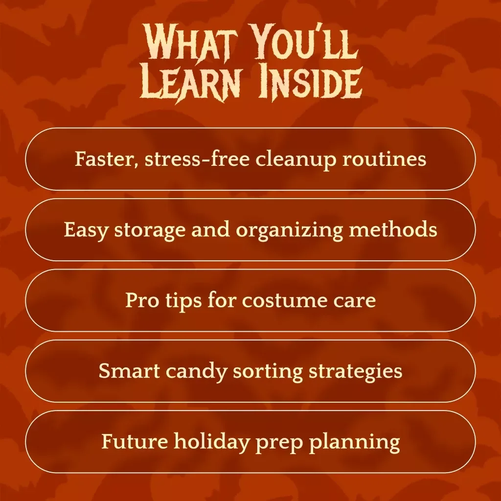 After the Frights: The Smart Guide to Post-Halloween Cleanup | Digital Download eBook & Printable Checklist for Stress-Free Seasonal Organization