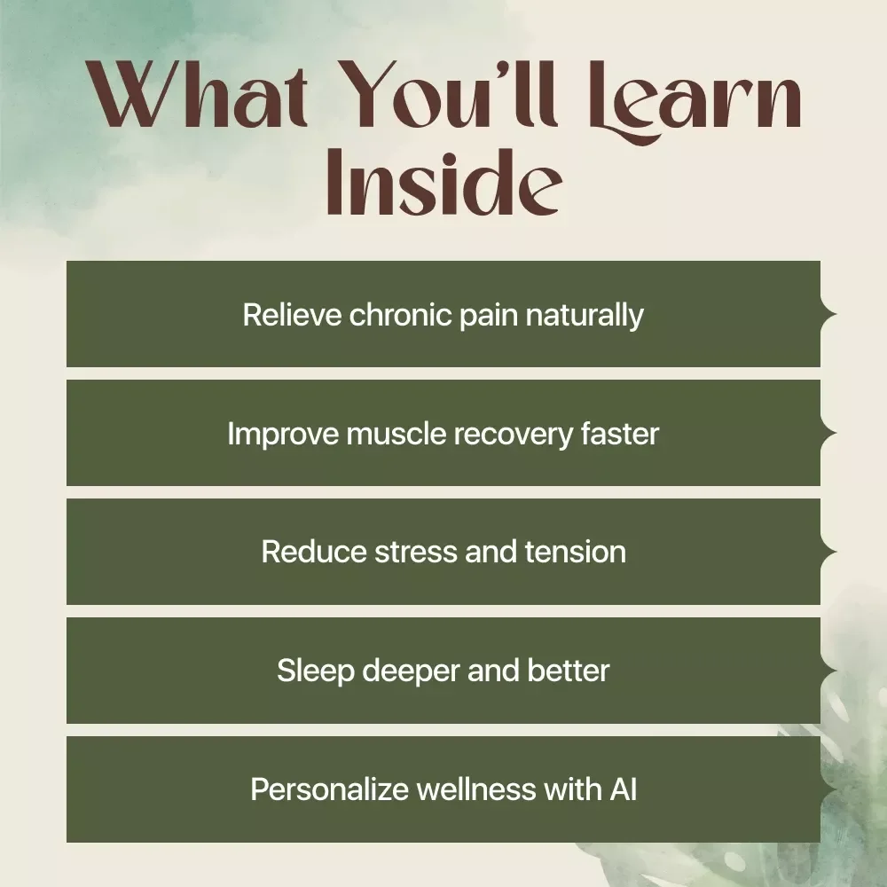 The Power of Deep Tissue Massage Guide | Digital Download eBook for Pain Relief, Stress Reduction, Muscle Recovery & Self-Care with AI Wellness Tools